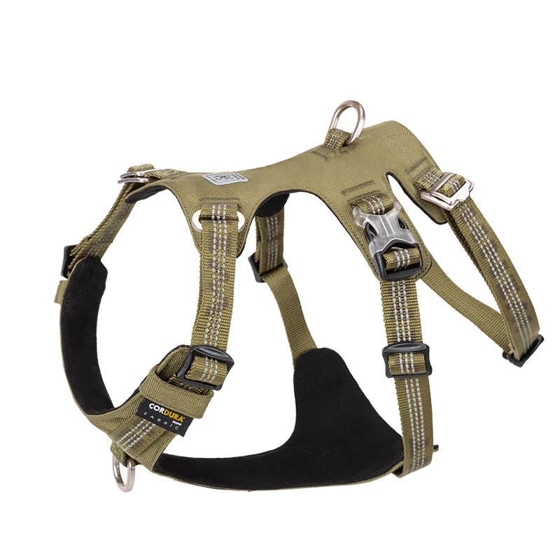 Escape-Proof Dog Harness with Handle – 5-Point Adjustable No-Pull Support Vest