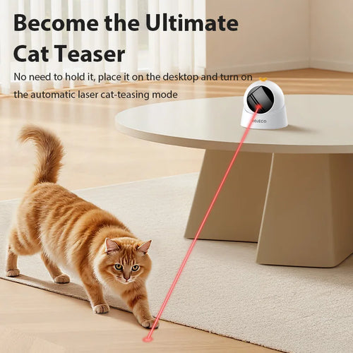 360° Automatic Laser Toy for Cats – Self-Moving Interactive Fun