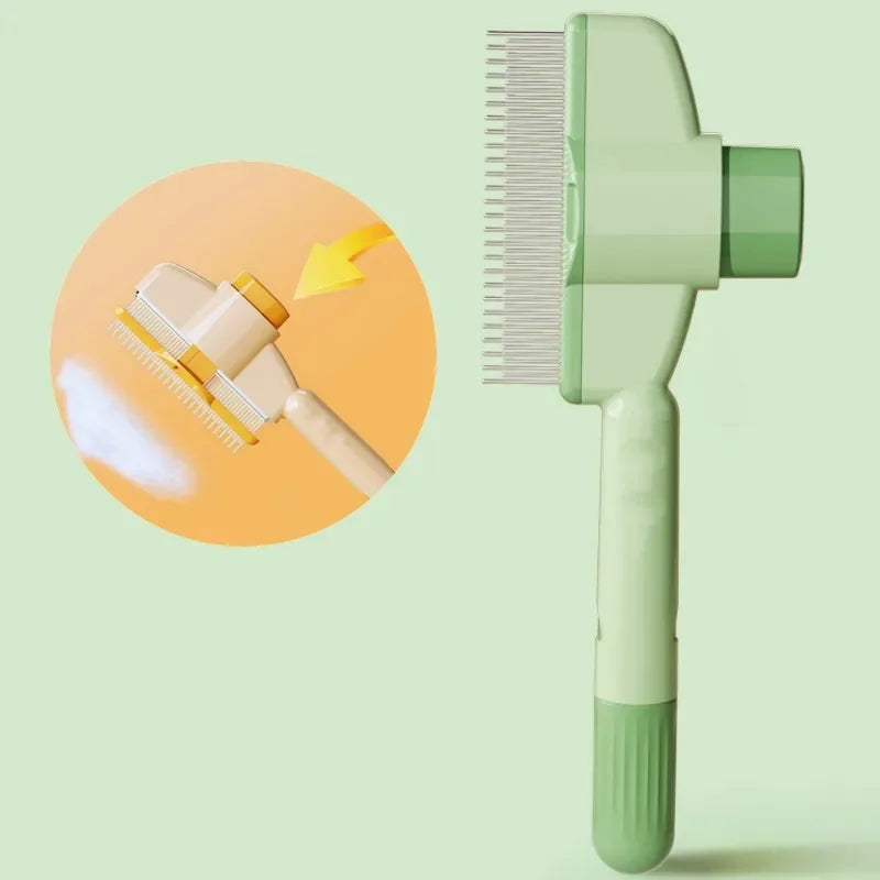 Self-Cleaning Pet Grooming Brush – One-Click Hair Release, Massage & Deshedding for Dogs & Cats