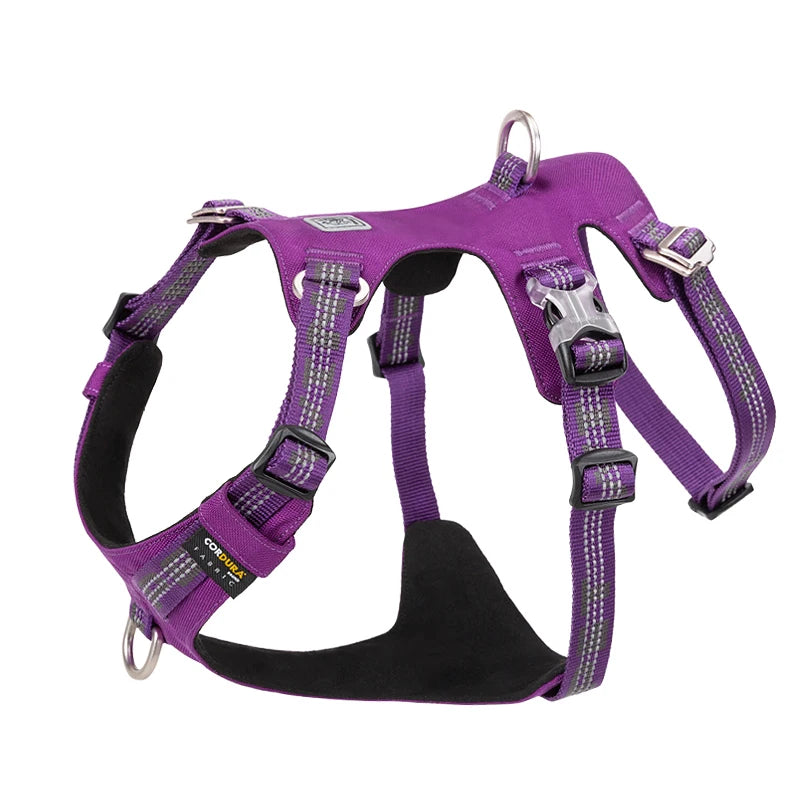 Escape-Proof Dog Harness with Handle – 5-Point Adjustable No-Pull Support Vest