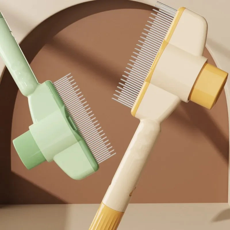 Self-Cleaning Pet Grooming Brush – One-Click Hair Release, Massage & Deshedding for Dogs & Cats