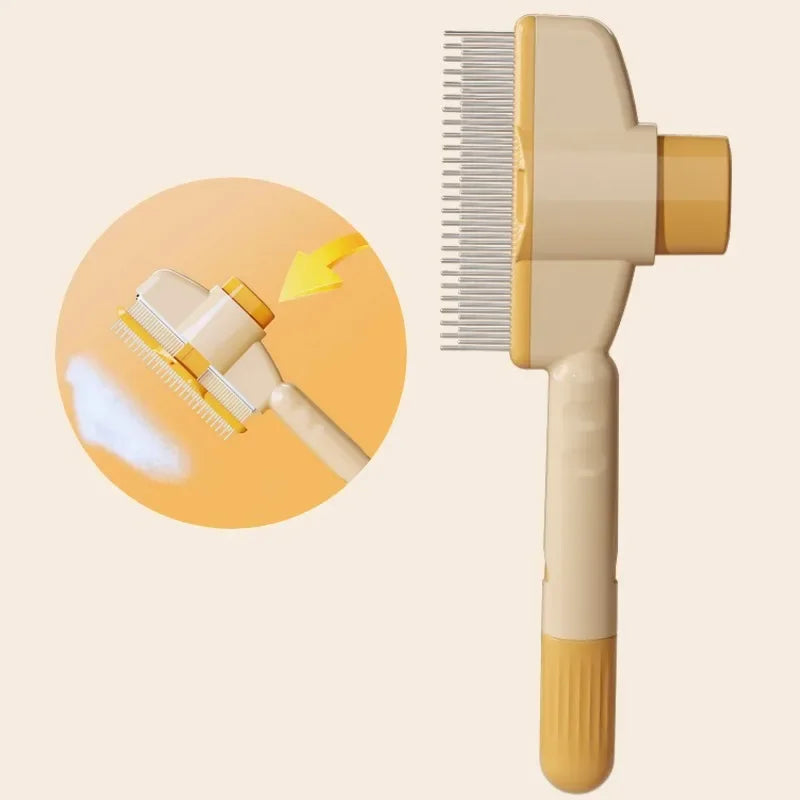 Self-Cleaning Pet Grooming Brush – One-Click Hair Release, Massage & Deshedding for Dogs & Cats