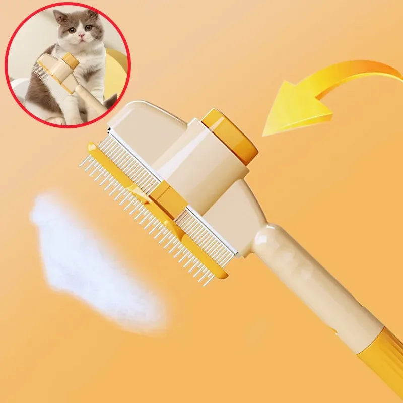 Self-Cleaning Pet Grooming Brush – One-Click Hair Release, Massage & Deshedding for Dogs & Cats